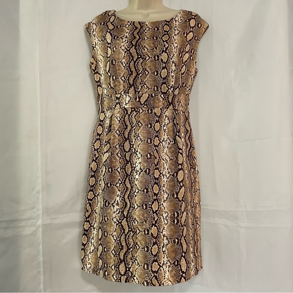 Michael Kors Snake Print Cut Out Back Dress